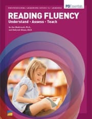 reading fluency, professional learning guide for leaders