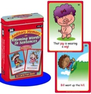 Auditory Memory for Rhyming Words in Sentences Fun Deck