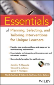 essentials of planning, selecting, and tailoring interventions for unique learners