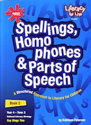 spellings, homophones and parts of speech book 2