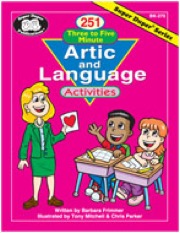 251 Three to Five Minutes Articulation and Language Activities Book