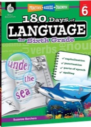 180 days of language for sixth grade