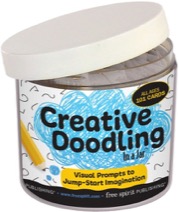 creative doodling in a jar