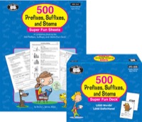 500 Prefixes, Suffixes, and Stems Combo