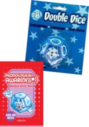 phonological awareness double dice add-on deck with dice