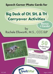 Big Deck of CH, SH & TH Carryover Activities Photo Cards