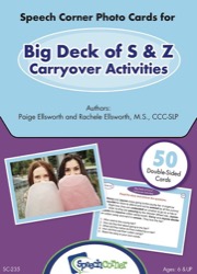 Big Deck of S & Z Carryover Activities Photo Cards