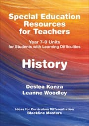 special education resources for teachers, history