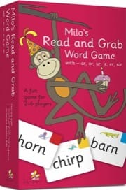 milo's read and grab word game 7, red