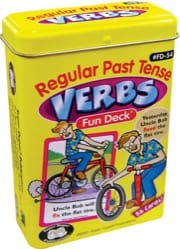 regular past tense verbs fun deck