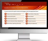 Step Up to Writing Grades 3-5 Online Teacher Resources