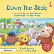 down the slide